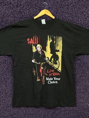 Saw Live or Die Make Your Choice Gore Film Series T-Shirt XL